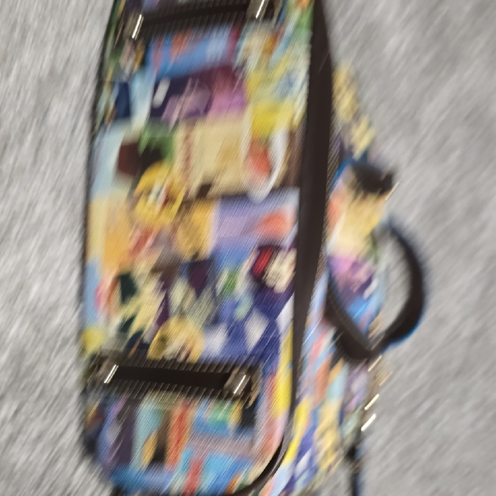Dooney & Bourke Multicolor Satchel with Black Trim - Picture 6 of 17